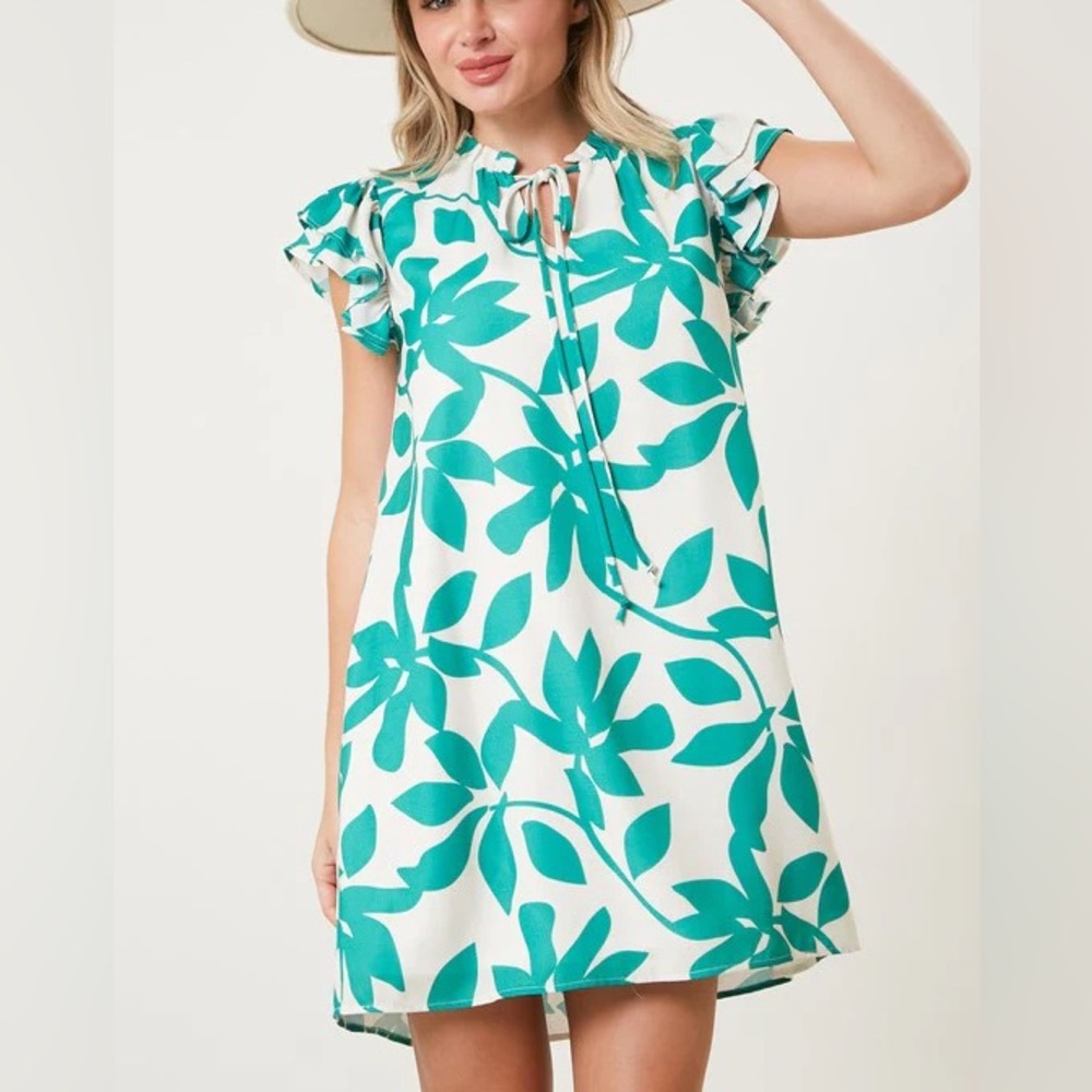 Kelly Floral Ruffle Dress
